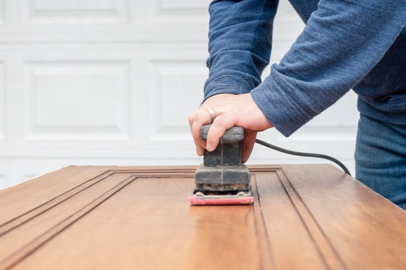 Sanding and Preparing Oak Doors
